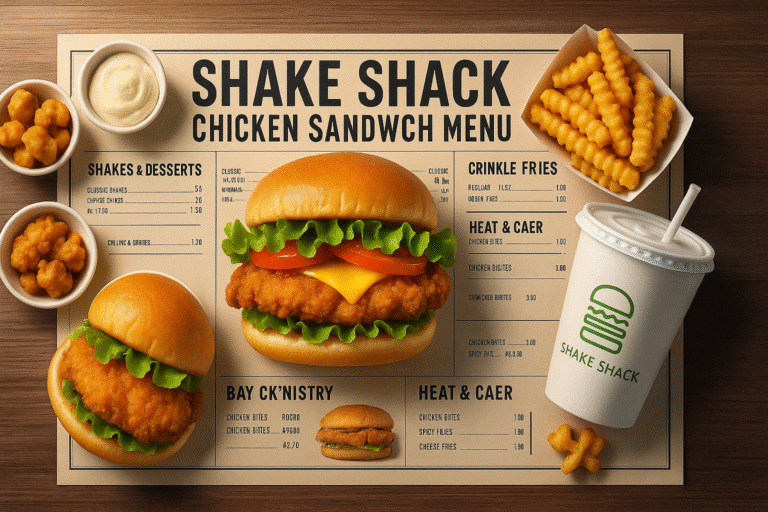 Shake Shack Chicken Sandwich Menu