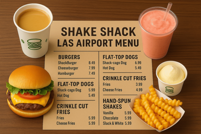 Shake Shack LAS Airport Menu