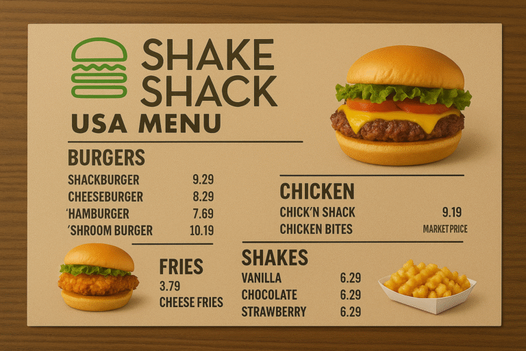 Shake Shack USA Menu